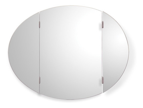 Espejo Reflejar Tríptico Oval Pared Baño 60x78 Sin Interes