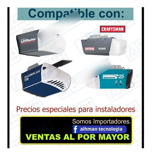 Imagen 3 de 3 de Control Remoto Puerta Garage Liftmaster Craftsman Came Chamb