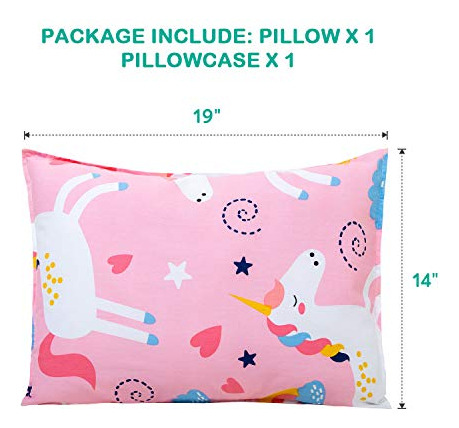 Juego De Almohada Unicornio Rosa Para Niños 35 X 50 Cm
