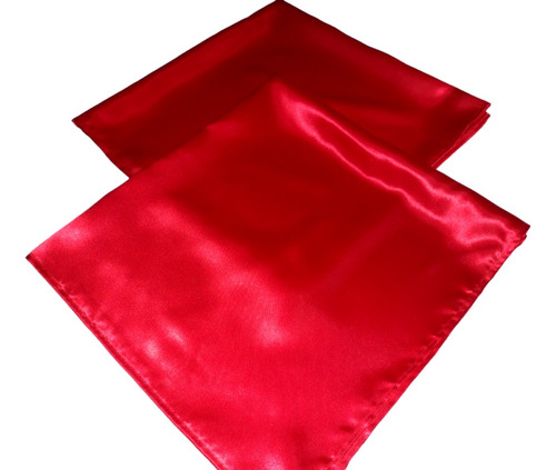 Pañuelo En Raso Rojo 74  X74 Cm. Bailes, Representaciones.et