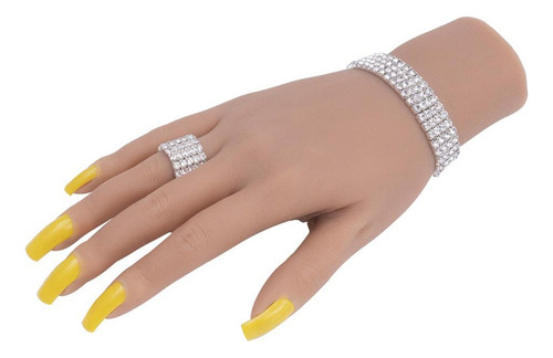 Mano De Práctica De Uñas Para Uñas Acrílicas La E Se Fue