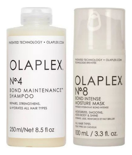 Set Olaplex Paso 4 Shampoo Y Paso 8 Bond Moisture Mask