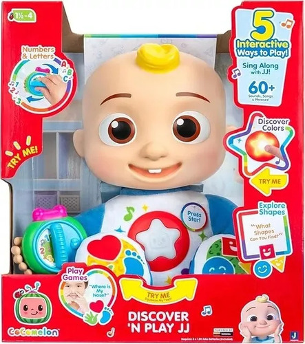 Muñeco Cocomelon Discover 'n Play Jj