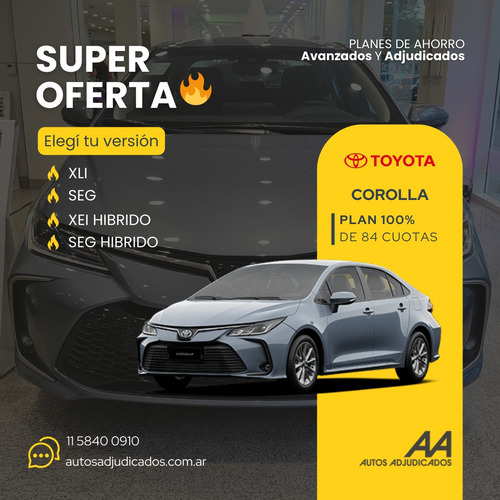 Toyota Plan Ahorristas O Adjudicados! Decime Que Buscas