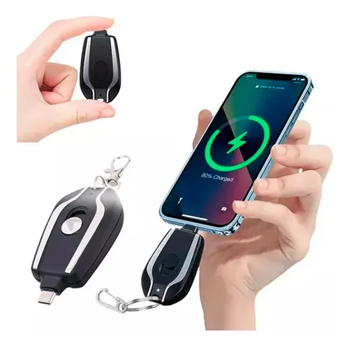 Mini Cargador Llavero Emergencia Tipo C + V9 | MercadoLibre