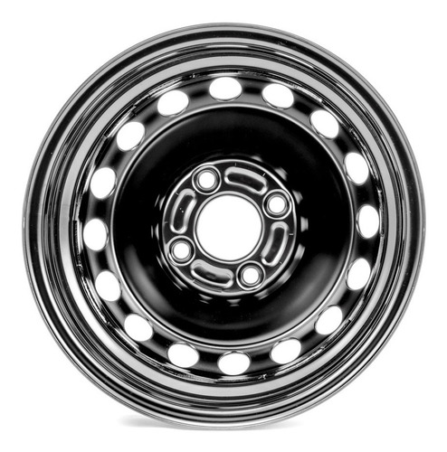 Imagen 1 de 7 de Llanta De Acero 5.5 X 14 - (pintada Negra) Ford Fiesta Kinet