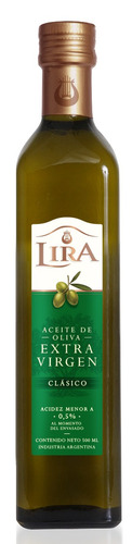 Aceite de oliva virgen extra clásico Lira botella500 ml 