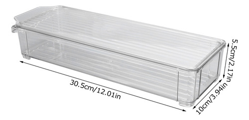 Uk Plug Narrow Short (com Tampa) Caixote Organizador Transpa