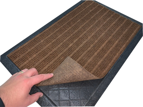 Tapete Sanitizante Capacho Descontaminante 60x40 - Marrom