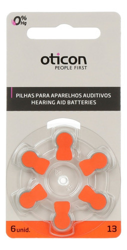 Kit 60 Baterias Pilha Aparelho Auditivo A13 Pr48 Oticon