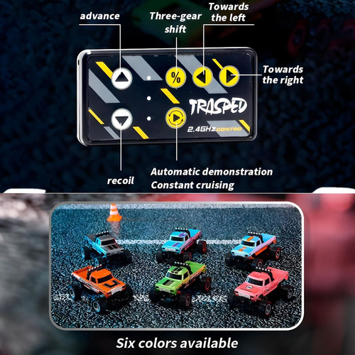 Mini Rc Monster Truck 2025, Semirremolque Rc Con Remolque