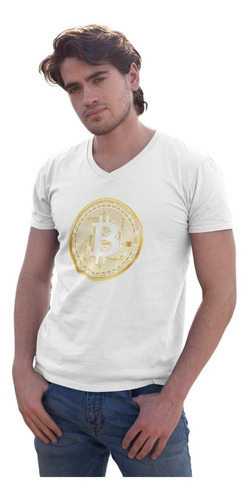 Playera Bitcoin T-shirt Criptomoneda Gold Limited Edition