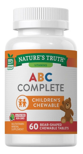 Abc Children Vitamins + Minerals 60 Comp. Mastigáveis com sabor de frutas