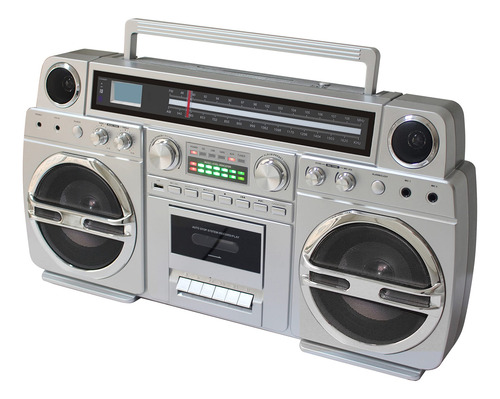 Boom Box Retro Techplay: Cd, Cassette, Bluetooth Y Usb