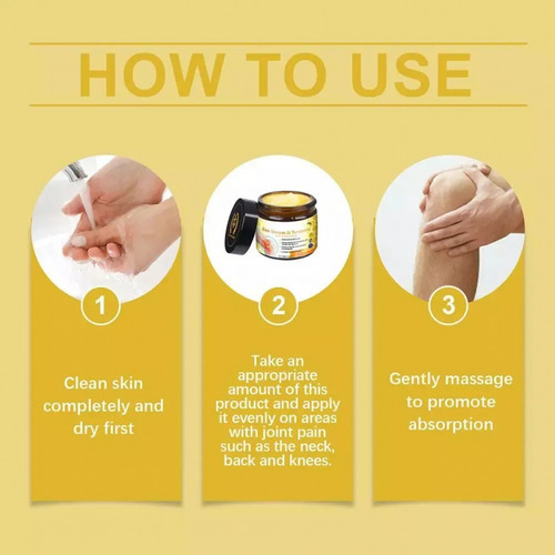 3 Creme Para Juntas Com Açafrão E Geleia Real