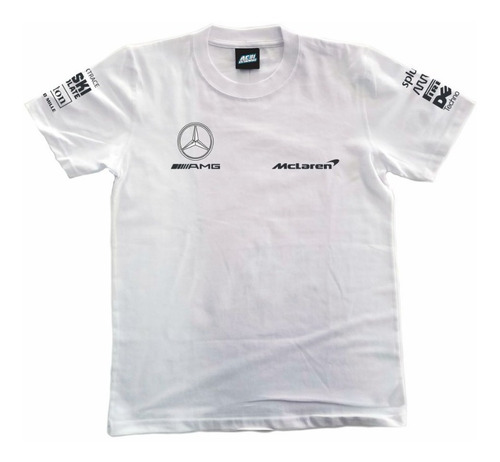 Remera Estampada F1 Mclaren Mercedes 2021 Norris Ricciardo