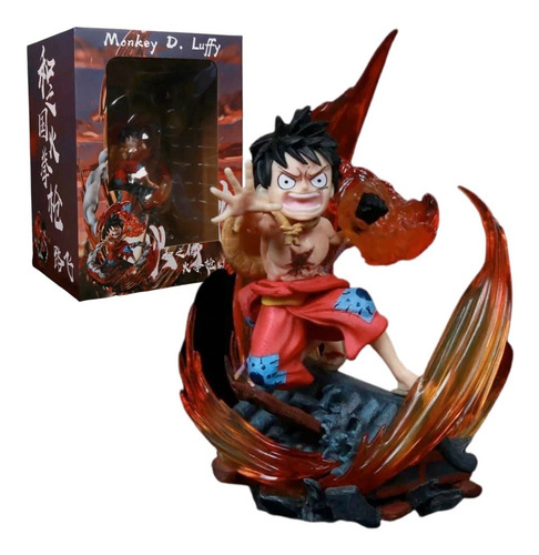 Monkey D. Luffy Gear 2 Wano Kimono One Piece Figura Acción
