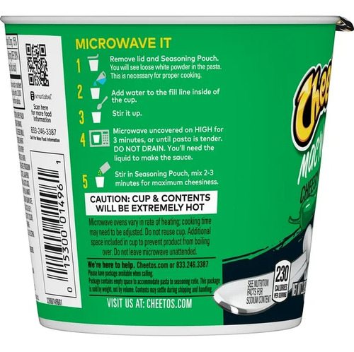 Cheetos Macarrones Mac'n Cheese Sabor Jalapeño 60g Usa