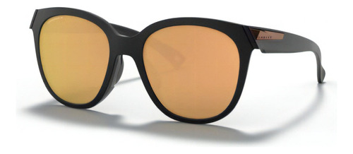 Óculos De Sol Oakley Feminino Low Key Oo9433-0554 Polarizado Cor Preto Cor Da Armação Preto Cor Da Haste Preto Cor Da Lente Dourado Desenho Redondo