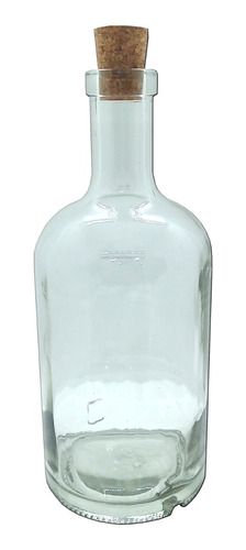 Barrica Botella Gin 750ml Vidrio Corcho Pettish Online Vc