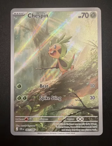 chespin pokemon card value - (12/146) Evolves from null Type Carta Pokemon Chespin 087/086 Chaos