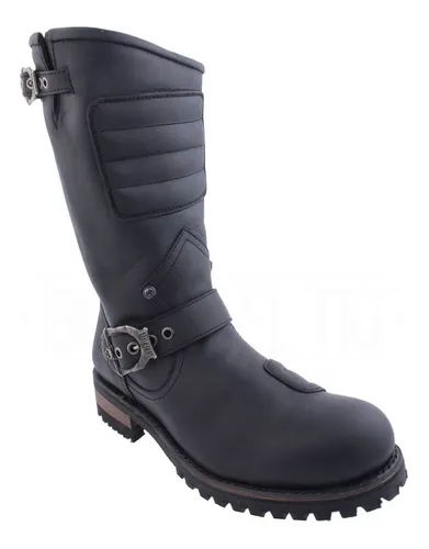 Botas Liberty Biker Motociclista Casco Acero Y Protecciones