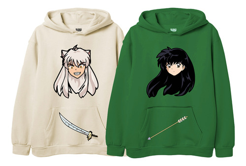 Sudadera Inuyasha Aome Combo Parejas Anime B01 Bolsa