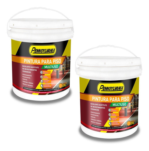 Imagen 1 de 4 de Pintura Para Pisos Pennsylvania 20 + 20 Kgs. Varios Colores