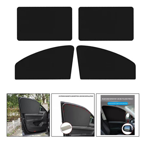 Toldo De Ventana Para Coche, 4 Unidades/set A .