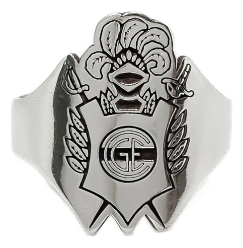Anillo Escudo Equipo Fútbol Argentina Plata 925 B - Mediano Plata 925