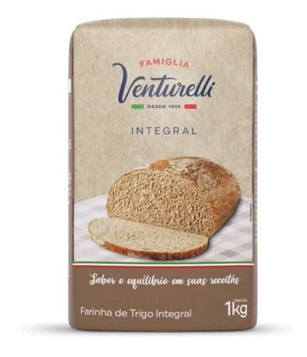 Kit 7u Farinha De Trigo Integral Venturelli 1kg