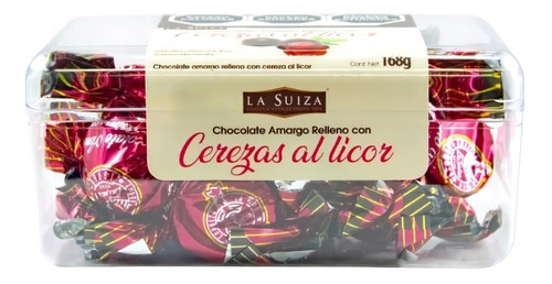 Caja De Chocolates Sabor Cereza La Suiza 12 Piezas