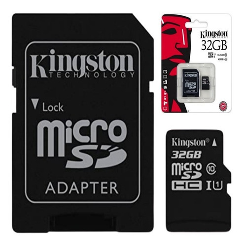 Imagen 2 de 2 de Memoria Micro Sdhc 32gb Kingston Sdc10g2/32gb Clase 10