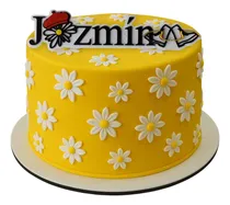 Comprar Adorno Torta Cake Topper Nombre Personalizado Margarita Blanco Nombre Estilo Logo Margarita