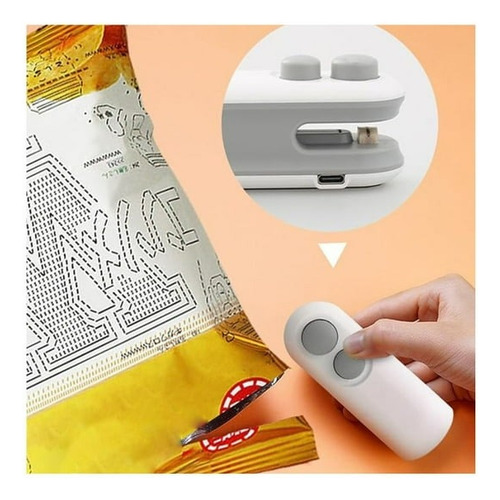 Mini Selladora De Bolsas Plásticas Portátil Recargable