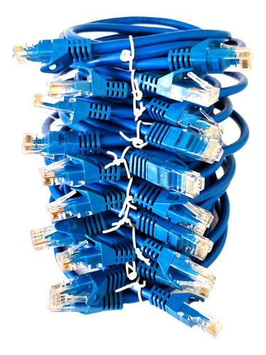 Kit 25 Cable De Red Lan Utp Rj45 Ethernet Cat6 Patch Cord 1m