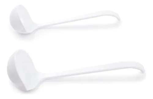Juego De Mini Cucharones Fox Run, Plastico, 2 Piezas, Blanc