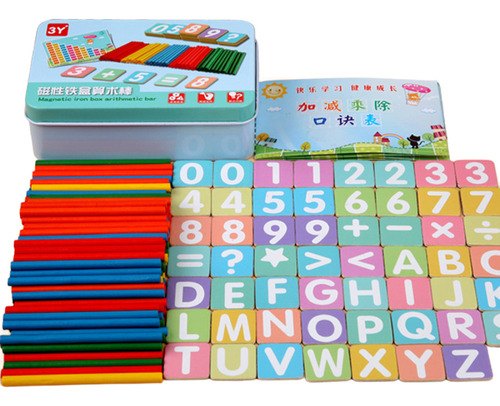 Puzzle Para Niños Pequeños, Contando, Edificio 1, Caja De Hi