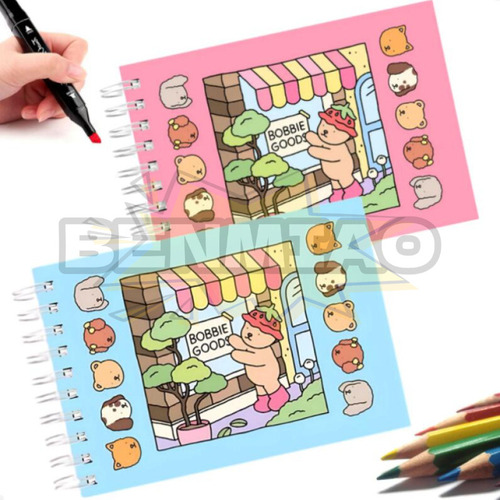 Libro For Colorear De Bobbie Goods (azul)