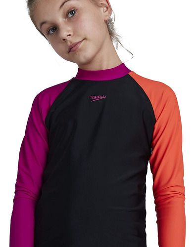 Remera Speedo Rash Top Niños Uv Protección