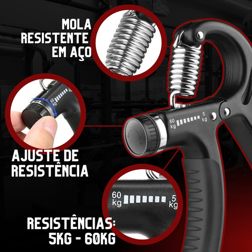 Kit 17 Itens Jcanova Store - Elasticos Extensor + 5 Mini Bands + Handgrip Treino Em Casa E Fisioterapia Faixa Elástica Pilates Store