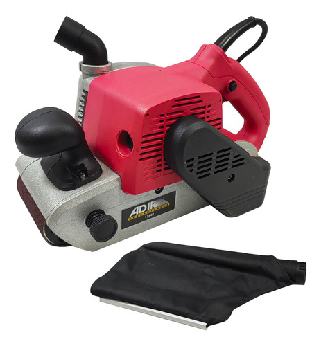 Lijadora De Banda 4x24 PuLG 1200w Industrial Adir 13440 Rojo