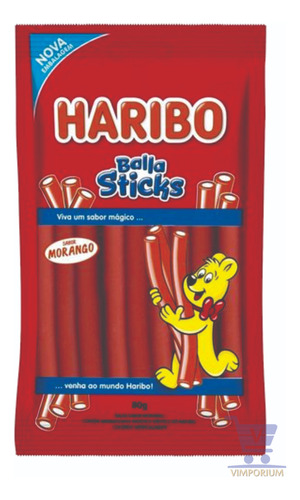 Balla Sticks Morango 80g - Haribo