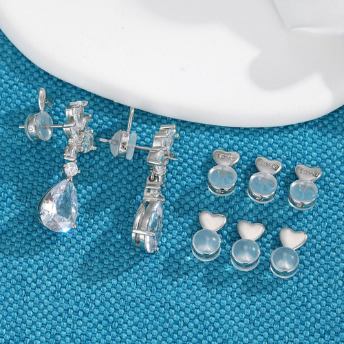 Dorsos De Pendientes D08 Piezas Para Orejas Caídas, Levantad