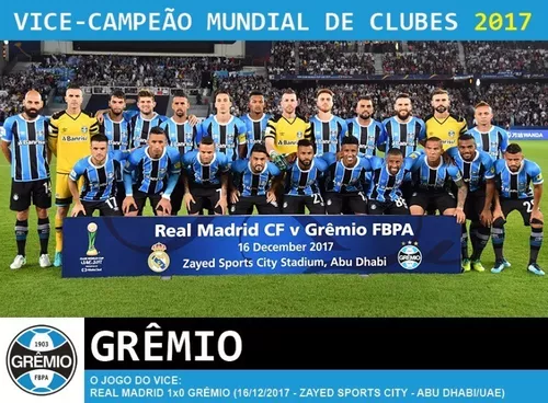 Grêmio vice-campeão do Mundial de Clubes 2017 - CONMEBOL