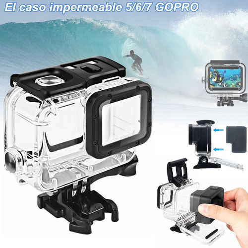 Imagen 1 de 7 de Funda Impermeable Para Gopro Hero 5/6/7
