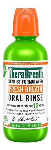 Enjuague Bucal Therabreath Fresh Breath Menta Suave 473 Ml