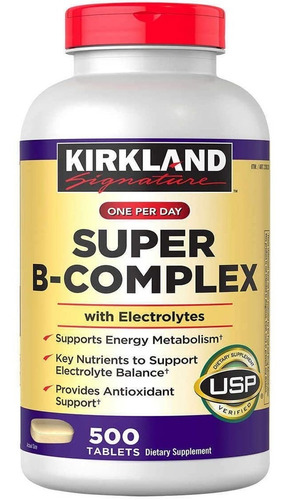 Imagen 1 de 2 de Super B-complex,complejo B,+ Vitamina C, 500 Tabletas