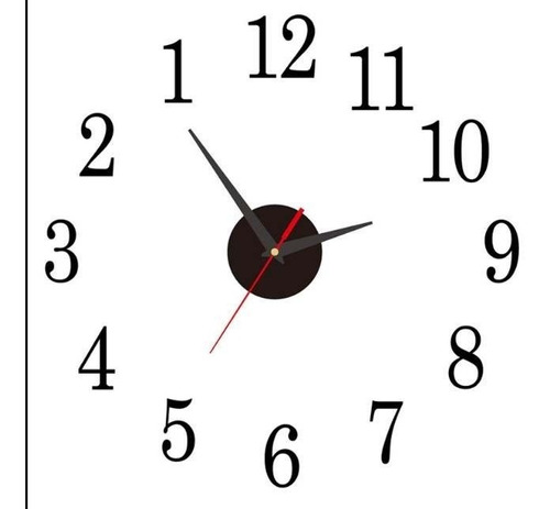Reloj De Pared Plano Hogar Decorativo Diseño Moderno Pequeño
