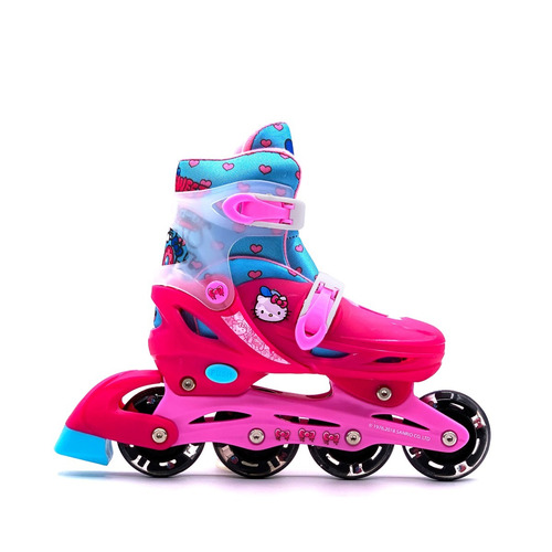 Patines Con Equipo De Proteccione Hello Kitty 100% Oficial 